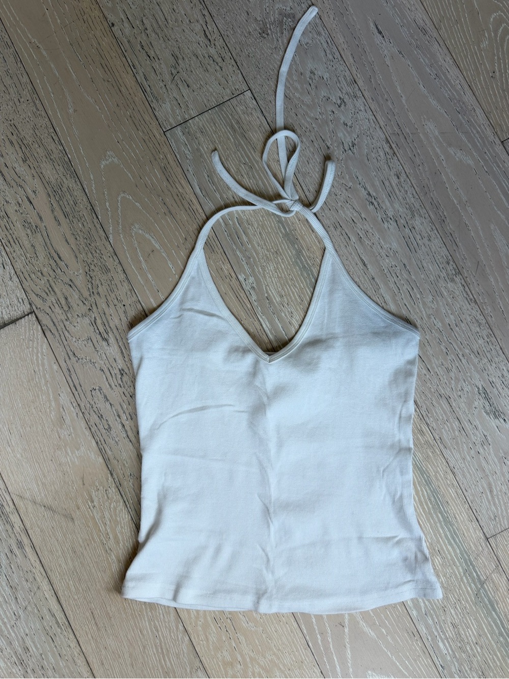 Princess Polly White Halter V-Neck Camisole